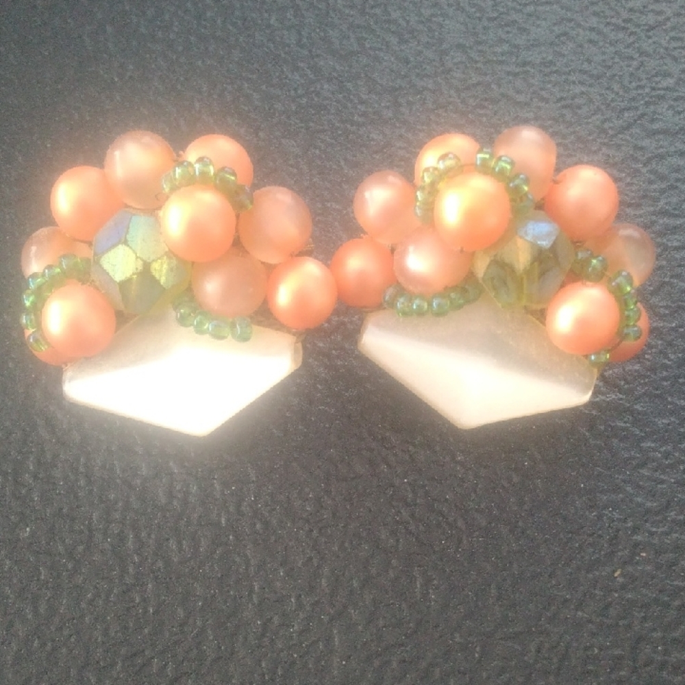 Elegant Beaded Cluster Earrings
